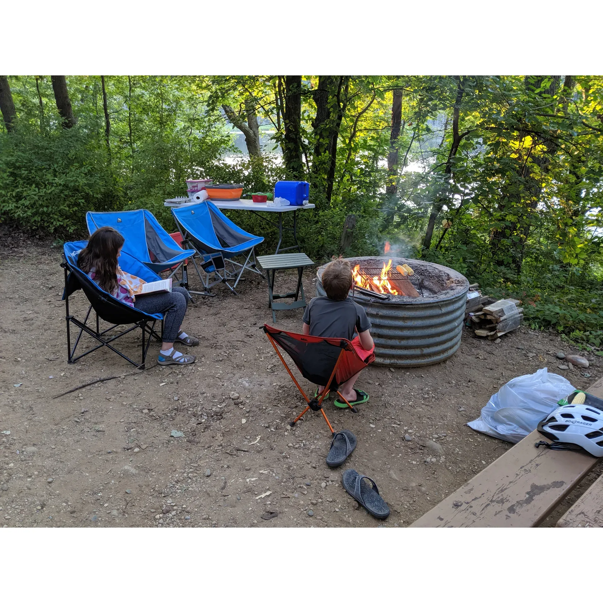 Yankee Springs Deep Lake Rustic Campground offers an idyllic escape for those looking to immerse themselves in the tranquility of nature. This campground is a magnet for outdoor enthusiasts, especially mountain bikers, who rave about the heart-pumping Yankee Springs timed trials and the network of scenic trails that deliver an adrenaline rush for riders of all skill levels. Visitors celebrate the pristine and serene environment, often noting the campground's remarkable quietude, which provides a perfect backdrop for a restful retreat.

Affordable and brimming with outdoor activities, this campground secures its charm not only with its extensive trails but also with the inviting, crystal-clear lake that beckons kayakers and fishers looking for a peaceful day on the water or along the well-maintained fishing dock. The community at Yankee Springs is known for its welcoming and amiable vibe where smiles are freely shared among like-minded campers.

For those who delight in a more traditional camping experience, the rustic sites cater to a simpler style of outdoor living without the interruption of hookups, enabling campers to enjoy the sound of silence amplified under a starry sky. Ensconced in nature's embrace, many campers note the invigorating cool air and the blissful quiet evenings conducive to relaxation and introspection.

The spacious campsites offer a sense of seclusion and connection with the wilderness, with some sites boasting picturesque views of Deep Lake through a gentle screen of trees. Numerous trails beckon directly from your campsite, inviting guests on leisurely strolls to discover the area's flora and fauna, boat launch, and fishing pier.

Yankee Springs Deep Lake Rustic Campground's appeal is enhanced by the supportive park staff, who are ever-ready to share recommendations for trail adventures or the day's best fishing spots. For those who desire a splash of modernity, amenities including a fun-filled beach and waterslide are just a brief drive away at the nearby Gun Lake.

A stay at this campground is a chance to reconnect with the great outdoors and indulge in a simpler lifestyle, surrounded by the beauty of Michigan's natural landscape and the camaraderie of fellow campers. Whether seeking a peaceful fishing session, an exhilarating bike ride, or simply a place to lay back and gaze at the stars, visitors find themselves returning time and again, adding their own positive experiences to the fabric of Yankee Springs Deep Lake Rustic Campground's story. Description by ChatGPT.