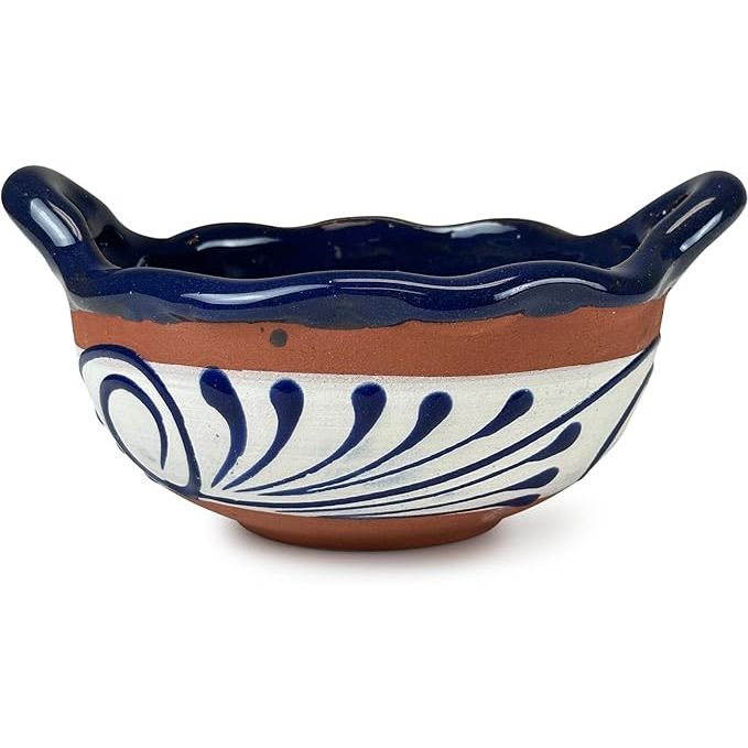 The FFX Authentic Handmade Mexican Salsa Bowls are traditional clay artistry pieces known as Artesania Salseros de Barro in Mexico. These salsa bowls are carefully crafted by skilled artisans in Mexico, following centuries-old techniques of pottery making.