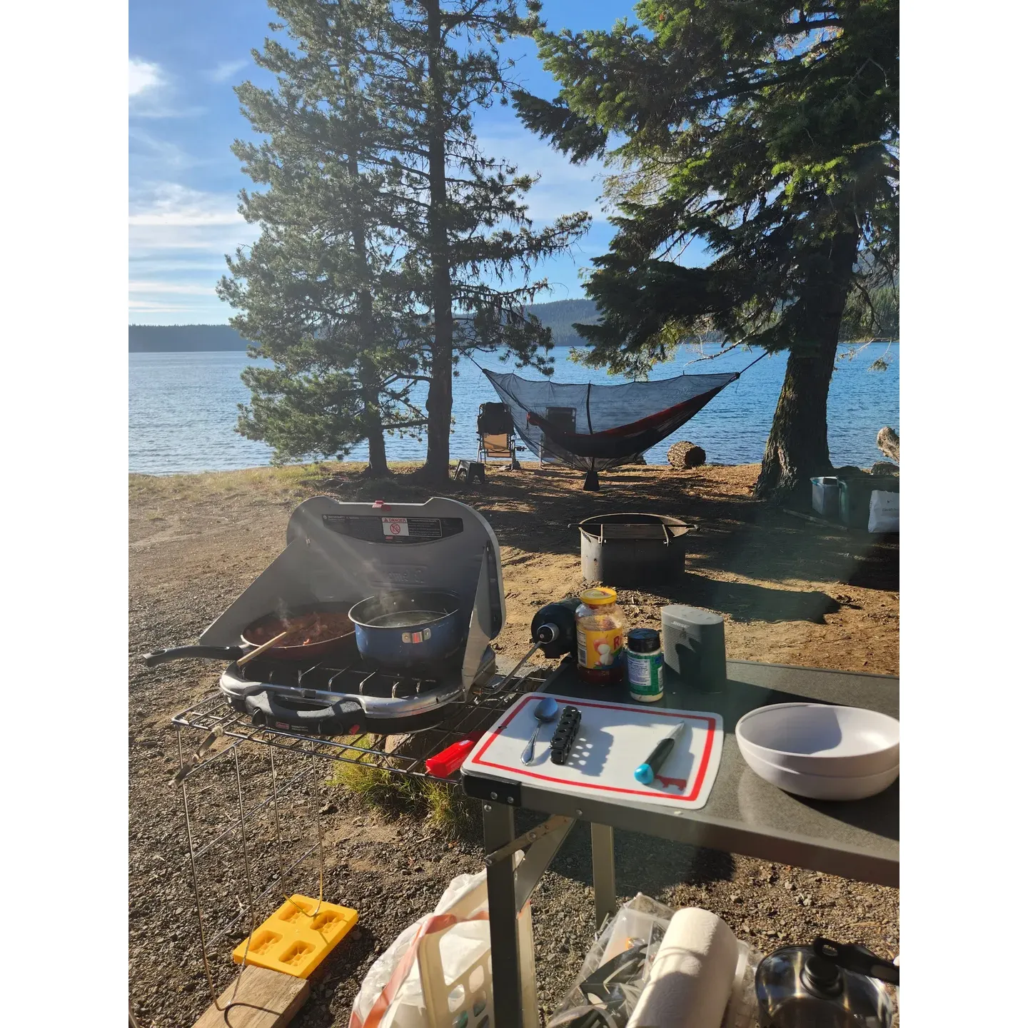 Little Crater Campground, gracing the shorelines of the tranquil Paulina Lake in Lapine, Oregon, offers guests a serene and picturesque retreat away from the hustle of modern life. Come experience the simplicity of outdoor living in an environment where the surrounding natural beauty is both your backdrop and playground.

While staying with us, you can look forward to spacious campsites offering splendid lakeside views that are simply breathtaking. Set up your tent or park your RV at one of our well-maintained sites—such as the delightful site 23, which is not only large but provides an unobstructed vista right onto the lake. Despite the proximity to the boat ramp, which facilitates easy access to the water for those looking to explore by boat or kayak, the area maintains a peaceful atmosphere conducive to relaxation and outdoor enjoyment.

For a modest fee of $20 per night, with the added benefit that veterans are honored with a 50% discount, you can indulge in the unparalleled beauty of this pristine setting. The campground accommodates a range of visitors, with payment options designed for convenience and ease, accepting credit cards through a dedicated pay area.

As you immerse in the high-altitude serenity at 6300 feet, where crisp, cool evenings complement the day's warmth, you'll encounter a diverse array of wildlife including Blue Jays, chipmunks, and an array of fish species reflective of the rich biodiversity. Anglers will delight in the chance to fish for Hatchery Rainbow Trout and several more species that populate the lake along the extensive 7 1/2-mile trail that wraps its perimeter.

Adventurers and explorers will be thrilled by the opportunity to kayak across the cooling waters of Paulina Lake to discover secluded natural hot springs, a hidden gem that adds a sense of enchantment to the experience. Challenging yet rewarding hiking trails lead you through splendid obsidian fields and up to the peak of a mountain, culminating at the remarkable geological feature known as "Little Crater."

Well laid out sites offer every visitor water views and direct access to the lake, inviting kayaking, stand-up paddleboarding, and reflective moments in nature’s embrace. Immaculately kept facilities, such as our pit toilets, underscore our commitment to cleanliness and environmental stewardship. While embracing the full camping experience, guests are encouraged to keep in mind the absence of showers, to plan accordingly for a truly rustic, yet comfortable stay.

Little Crater Campground is a compelling destination for those seeking a magical experience, replete with the wonders of Mother Nature. Whether you're here to marvel at wildlife, indulge in the thrill of fishing, or simply to behold the serene waters of Paulina Lake, this is a place where memories are made and the spirit of adventure is alive. Come join us for an unforgettable escape into the wild, where simplicity and natural wonder converge to craft your perfect outdoor getaway. Description by ChatGPT.