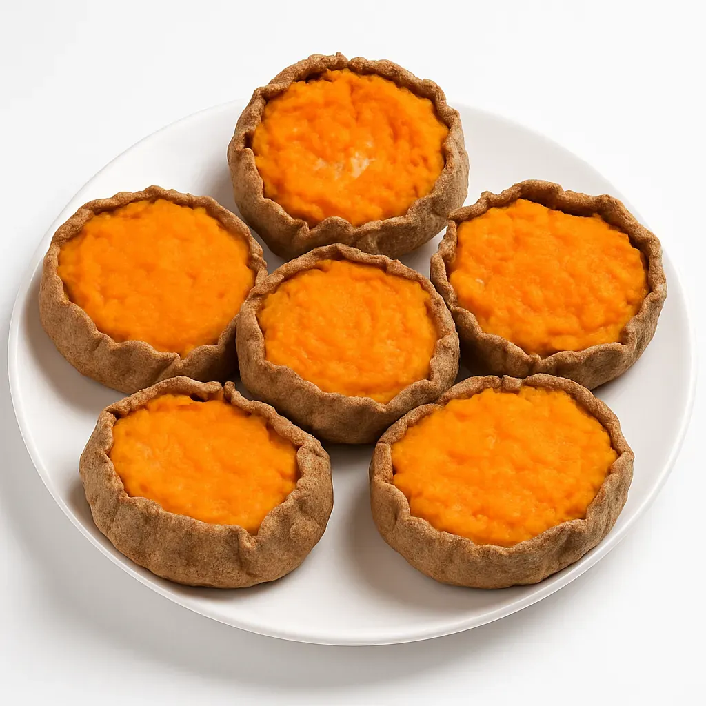 Discover the rich culinary heritage of Latvia with this traditional Sklandraushi recipe. These savory tarts feature a rustic rye flour crust filled with delicious layers of potato and carrot mashes, perfect as a main course or a hearty appetizer.