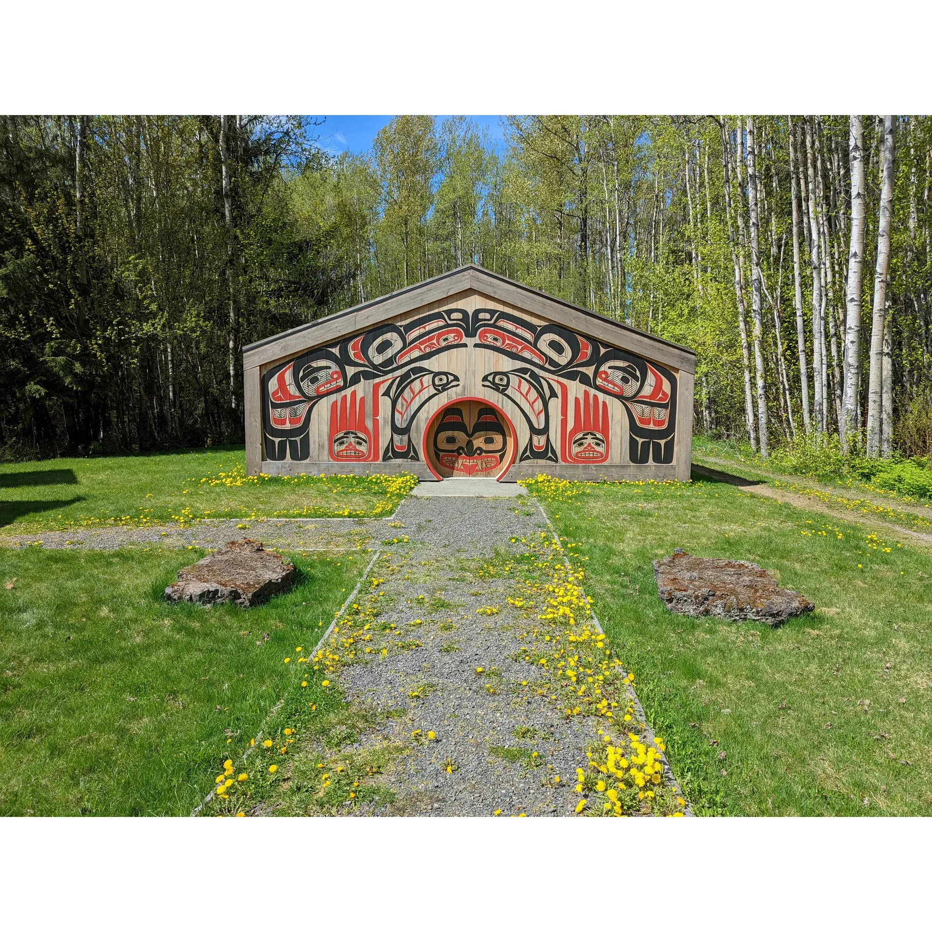 Experience the allure of the great outdoors at Nisga’a Memorial Lava Bed Park Campground, a picturesque retreat where visitors can immerse themselves in the beauty of British Columbia's natural landscapes. This beautifully maintained campsite offers tranquility by a stunning river, providing a serene backdrop for your outdoor adventure.

Engage with history as you venture through the campground, where you'll find the remarkable 200-year-old lava flow spanning an impressive 39 square miles, with an informative interpretive center that brings the past to life. Discover how the land has transformed over time while enjoying sightings of local wildlife, including wolves and bears, in their natural habitat.

Whether you're looking to savor a picnic amidst nature's splendor or seeking a secluded spot for overnight camping, this destination caters to both day-trippers and seasoned campers alike. With fire pits and picnic tables readily available, you can enjoy a meal in the fresh air surrounded by the park's abundant flora.

Campers are treated to the intimacy of 16 private sites, all back-in, including a selection of double sites for those needing a bit more space. Each spot is enveloped by mature trees and lush vegetation, providing both privacy and a vibrant green canopy. Despite the remote setting offering no power hook-ups and a boiled water advisory in effect, the natural shelter of the trees ensures comfort even during rainy days. Remember to bring your own firewood to enjoy a cozy campfire under the stars.

Affordably priced at $20 per night with the ease of self-registration, the campground simplifies your stay while inviting you to explore its unique volcanic landscape further with a specially curated auto-tour. Downloadable content enhances your experience, guiding you through the key sites within the heart of the lava fields.

While the hot springs and museum may occasionally be closed, the journey to Nisga'a Memorial Lava Bed Park is scenic in itself, framed by lush trees and lakes, with ample viewpoints along the highway to pause and take in the vistas.

Conclude your day with insights from the friendly information center staff, who eagerly share the rich history of the area. Take the time to absorb the atmosphere without feeling rushed, for the dense trees around the campsites create an intimate setting perfect for reflection after a day of exploration. Whether you're here for nature, history, or simply relaxation, the Nisga’a Memorial Lava Bed Park Campground is a must-visit that will leave you with lasting memories. Description by ChatGPT.