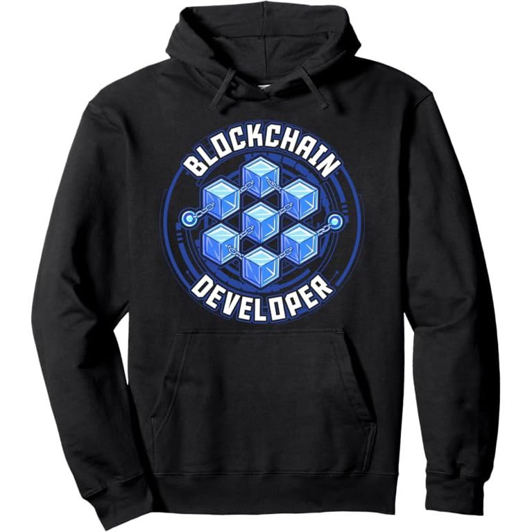 Blockchain Developer Crypto Cryptocurrency Smart Contract Pullover Hoodie image