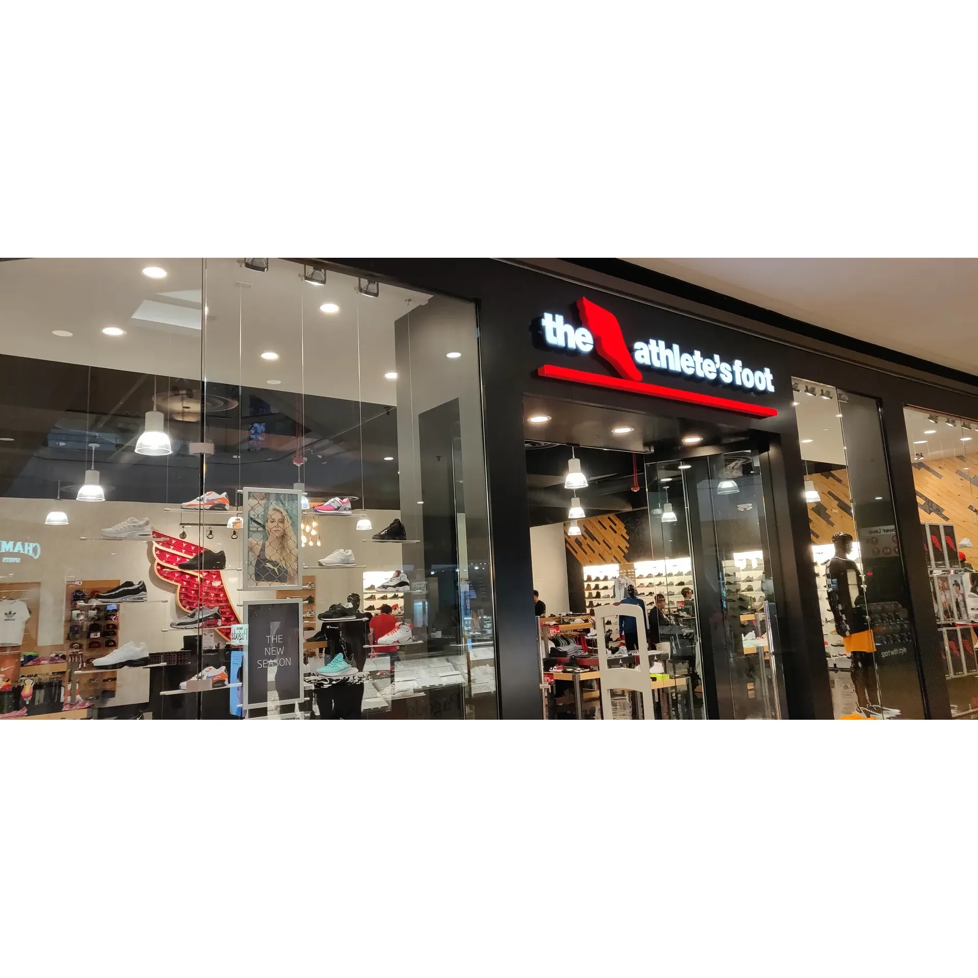 The Athlete's Foot has garnered attention from footwear enthusiasts for its selection of top-quality athletic shoes, especially from reputable brands such as Nike and Adidas. Many customers praise the store's ability to provide expert fitting advice, highlighting instances where staff recommendations on sizing have greatly benefitted their comfort, particularly for those with specific needs, such as individuals dealing with osteoarthritis. 

The store is recognized for its wide array of choices and personalized customer service, where the knowledgeable staff strives to assist each customer in finding the perfect pair that meets their athletic and lifestyle needs. The sales team is trained to understand the unique requirements of various foot types and to ensure that customers leave with footwear that supports their activities, whether it be running, walking, or any other athletic pursuit.

Repeatedly, customers express satisfaction with their purchases, mentioning plans to return and expand their collection of athletic footwear, thanks to the store’s commitment to matching them with the right products. The diverse range of shoes, coupled with the staff's dedication to customer comfort and satisfaction, contributes to The Athlete's Foot’s reputation as a destination for anyone seeking quality athletic footwear and a positive in-store experience. Description by ChatGPT.