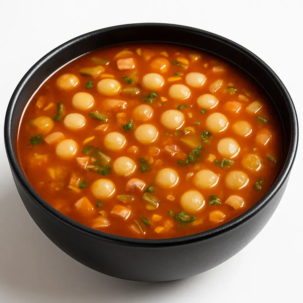 A traditional Eastern European soup with hearty flavors and a tangy twist, ideal for chilly days.