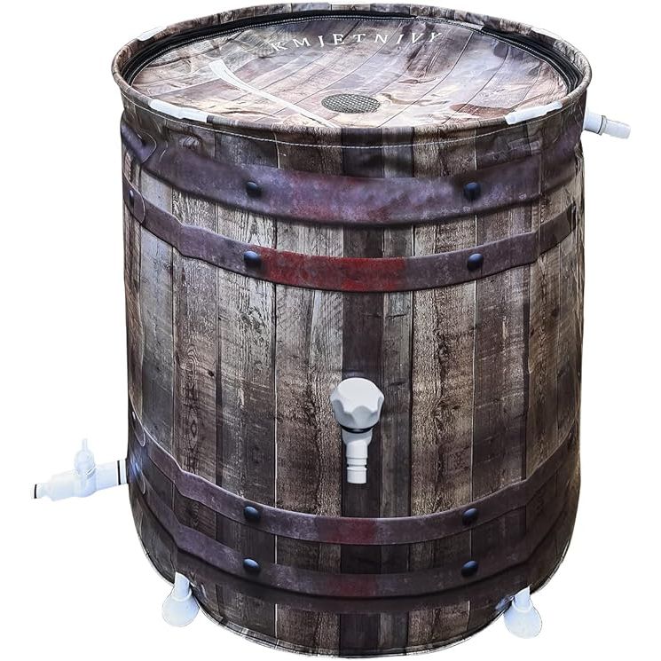 A Rain Barrel Anti-Collapse Collapsible Rainwater Collection System is a portable water storage tank designed to collect and store rainwater for various purposes. These collapsible tanks are made from sturdy materials that prevent the collapse or deformation of the structure when filled with water, ensuring durability and longevity.