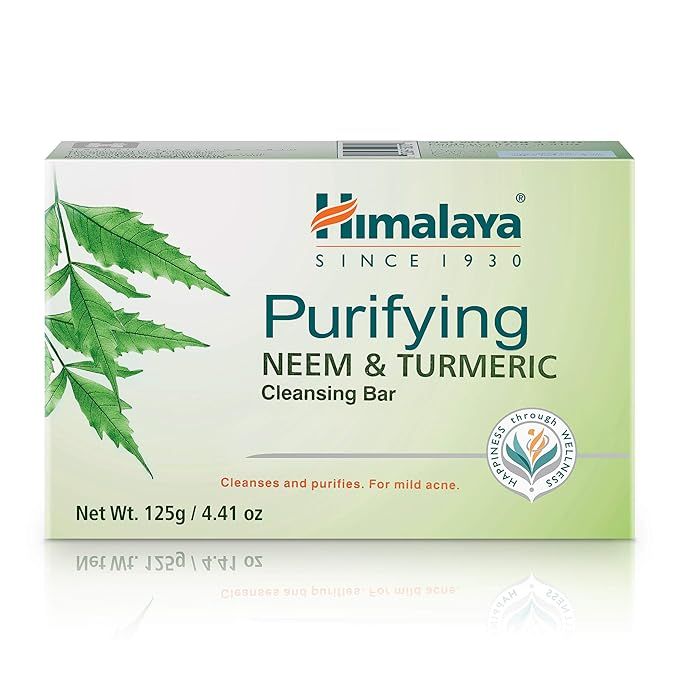 The Himalaya Purifying Neem & Turmeric Cleansing Bar is a natural and gentle soap made with neem and turmeric, two powerful ingredients known for their skin benefits.