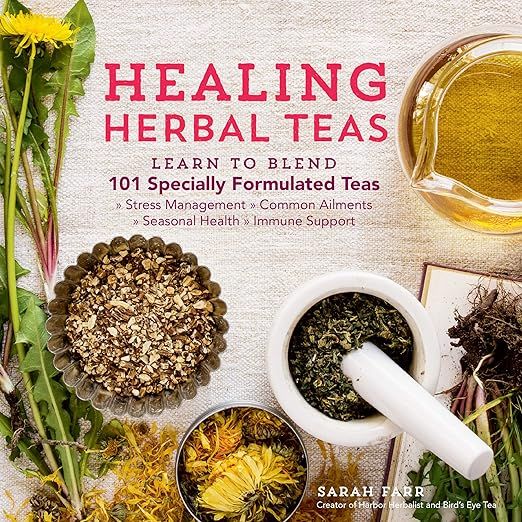 Embark on a journey through the art and science of natural wellness with Healing Herbal Teams: Learn to Blend by esteemed herbalist Sarah Farr. This definitive guide unlocks the secrets of 101 carefully curated herbal tea blends, each designed to fortify your health and soothe your soul.