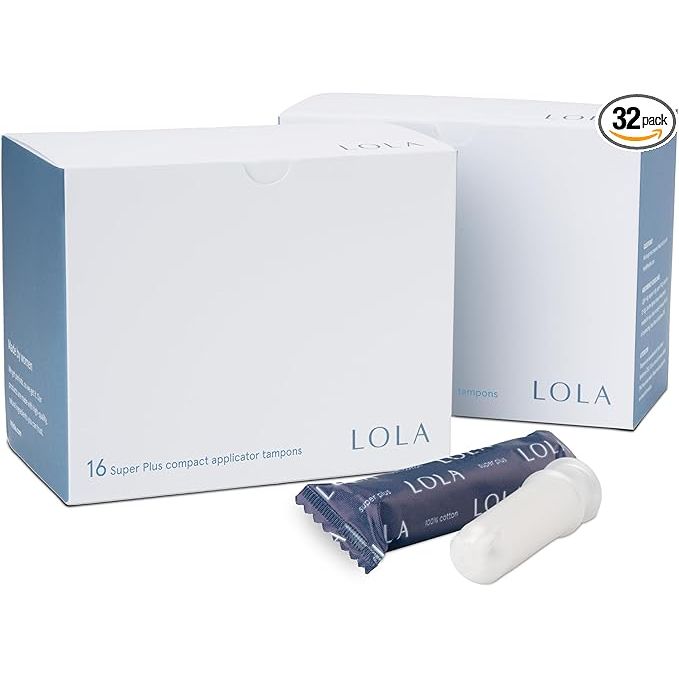 LOLA Organic Cotton Tampons are a 32 count box of Super Plus non-toxic tampons made with 100% organic cotton. They are designed to provide comfortable and reliable period protection without the use of harmful chemicals or synthetic materials.