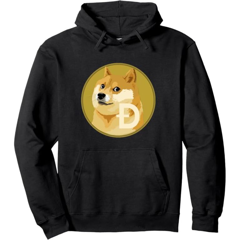 Dogecoin Cryptocurrency Token Pullover Hoodie image