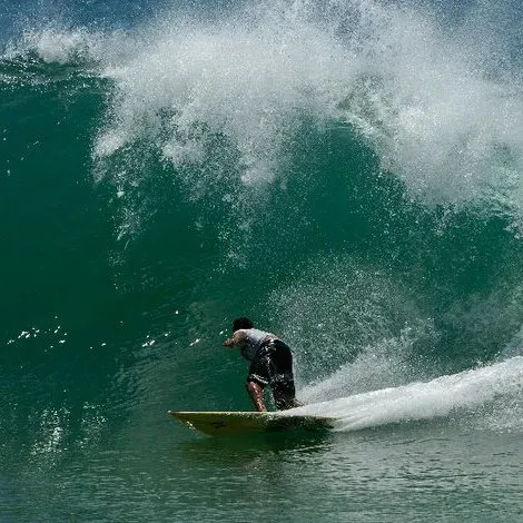 At Itacaré Surf School, the passion for riding the waves is palpable, with ever-smiling, professional instructors like Willy leading the way. Willy's patience and enthusiasm for teaching create a welcoming and enjoyable atmosphere for all surfers, regardless of their experience level. His competence as a skilled instructor shines through, offering lessons that are tailor-made to fit each individual's abilities, helping students make significant strides in their surfing journey in a remarkably short period of time.

The school demonstrates a commitment to quality and authenticity by using real surfboards for instruction, ensuring that students learn with the best equipment and develop a genuine feel for the sport. Under Willy's seasoned guidance, which includes his professional background and adeptness at coaching, surfers report vast improvements in their technique, such as mastering turns and hastening their pop-up on the board.

Adding an innovative touch, Willy enhances the learning experience by capturing live-action videos with a GoPro, providing students with a unique way to review their progress and receive concurrent, actionable feedback—proving his exceptional ability to multitask effectively.

Collaborating with Willy, instructor João also earns high praise from surf enthusiasts for his exceptional teaching skills, further improving the overall quality of the surf education offered at the school. Every lesson is not just about catching waves; it's a comprehensive experience that focuses on skill development, safety, and the sheer joy of surfing in Itacaré’s beautiful coastal waters.

Committed to delivering memorable surf lessons at a remarkable value, Itacaré Surf School stands out as the go-to destination for anyone looking to embrace the surf culture and develop their surfing abilities in a supportive and expertly guided environment. Description by ChatGPT.