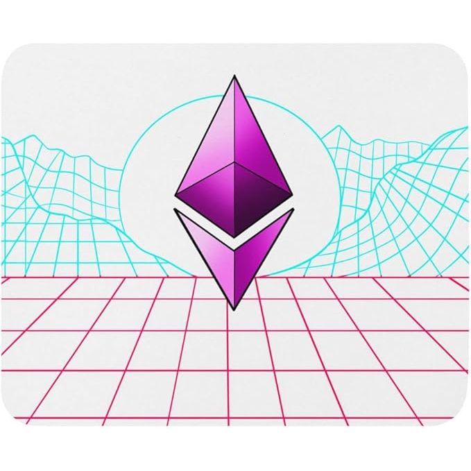 The Ethereum Mouse pad Crypto Branco is a mouse pad designed for cryptocurrency enthusiasts and fans of the Ethereum blockchain. It features a sleek and modern design with the Ethereum logo prominently displayed on a white background.