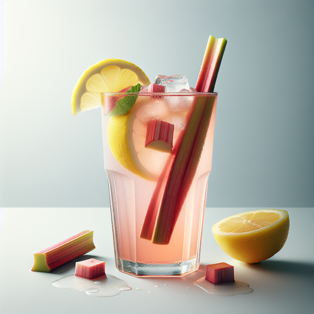 Rhubarb Lemonade is a tart and refreshing drink, perfect for spring and summer days. This unique beverage features the tangy taste of fresh rhubarb and the citrusy zing of lemons, combined to create a delightful balance of flavors.