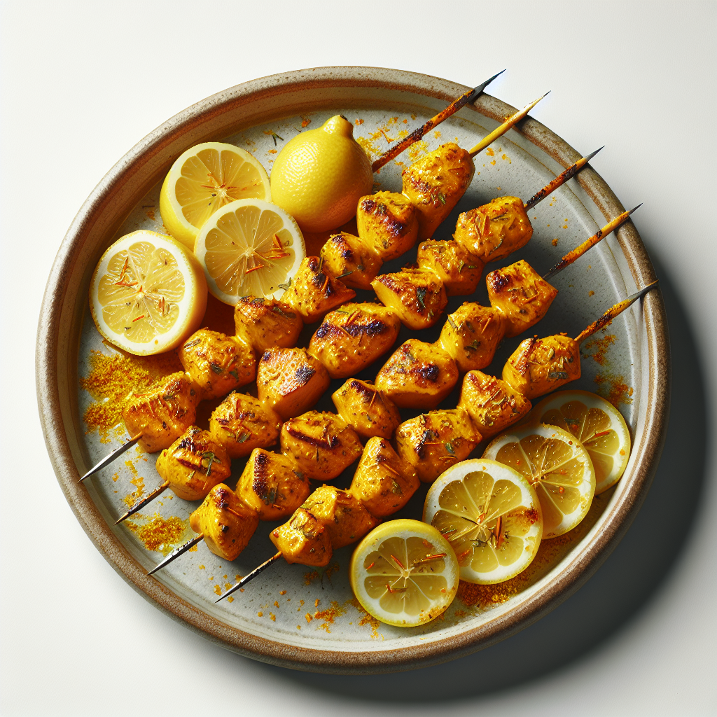 Elevate your grilling game with this vibrant Saffron & Lemon Chicken Skewer recipe. Infused with aromatic spices and zesty lemon, these skewers are a flawless blend of flavor and simplicity.