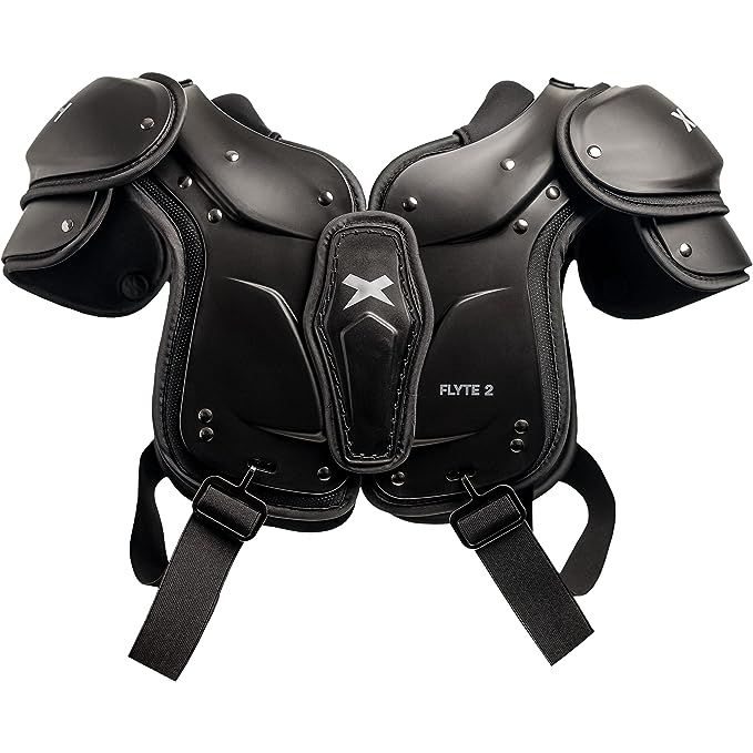 Xenith Youth Football Shoulder Pads are available in two different models: the Flyte 2SF (Stretch) and the Flyte 2TD (Traditional). Both models are designed to be lightweight yet provide high-impact foam protection for young football players.