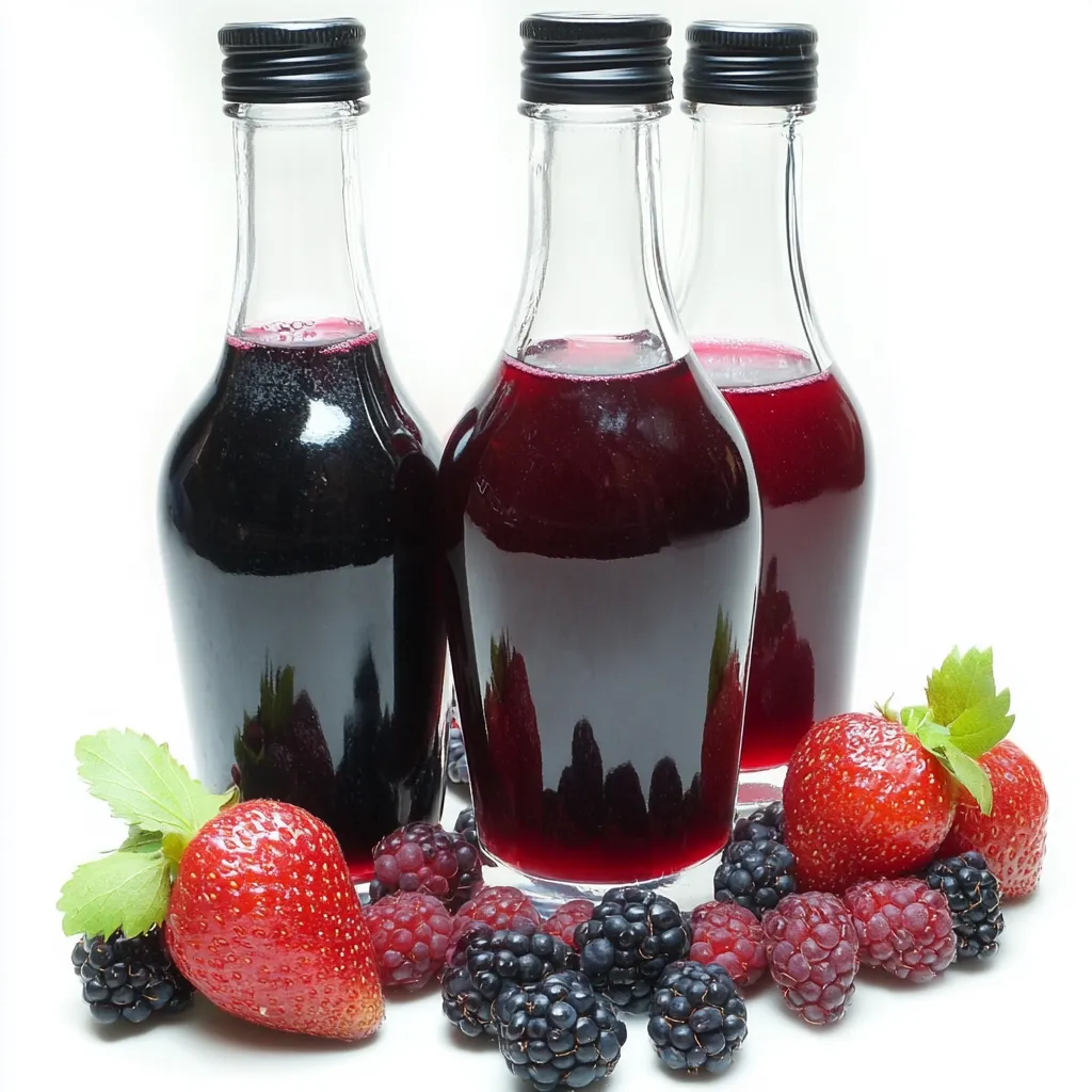 This Homemade Berry Liqueur is a sumptuous concoction perfect for those who fancy crafting their own spirits. Infused with the natural sweetness and aroma of fresh berries, this liqueur is a blend of vibrant fruits and the warmth of quality spirits.