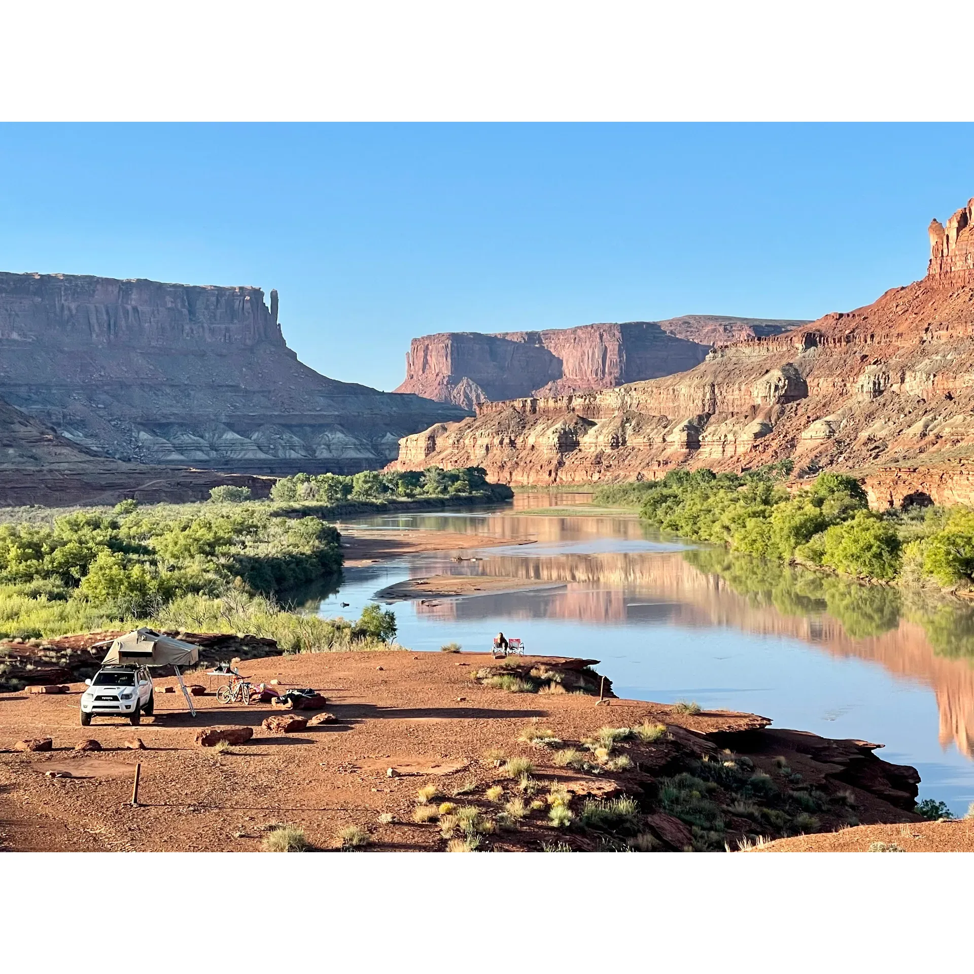 Discover the serene beauty of Labyrinth Campground A, where the allure of the great outdoors meets the peace of a dust-free environment apart from bustling riversides. This scenic sanctuary offers a breathtaking vista that has captivated the hearts of visitors, many of whom regard it as one of the most scenic campsites they have ever encountered.

Embrace the simplicity and charm of rustic camping with amenities that hark back to nature's essentials. While the facilities are modest with an outhouse available, the awe-inspiring views more than compensate, inviting campers to step into a world where the majesty of Canyonlands National Park unfolds before their eyes.

Labyrinth Campground A is celebrated by many as the prime spot for drive-up camping within the park, offering a unique opportunity to immerse oneself in the tranquil beauty of unspoiled landscapes. Due to its popularity and the unparalleled experience it provides, securing a spot can be a coveted achievement—planning ahead is key to snagging this gem of a camping location.

Whether you're seeking the best camping spot you've ever visited or the most beautiful nook within Canyonlands, Labyrinth Campground A stands out as an exceptional choice for adventurers and nature lovers alike, promising memories that will last a lifetime amidst the park's picturesque terrain. Description by ChatGPT.