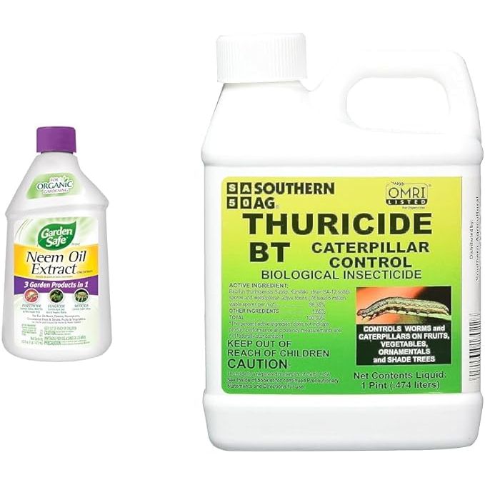 Garden Safe Neem Oil is a versatile insecticide, fungicide, and miticide concentrate that is derived from the neem tree. It is effective at controlling a wide range of insects, including aphids, beetles, caterpillars, and mites, as well as fungal diseases like powdery mildew and black spot.