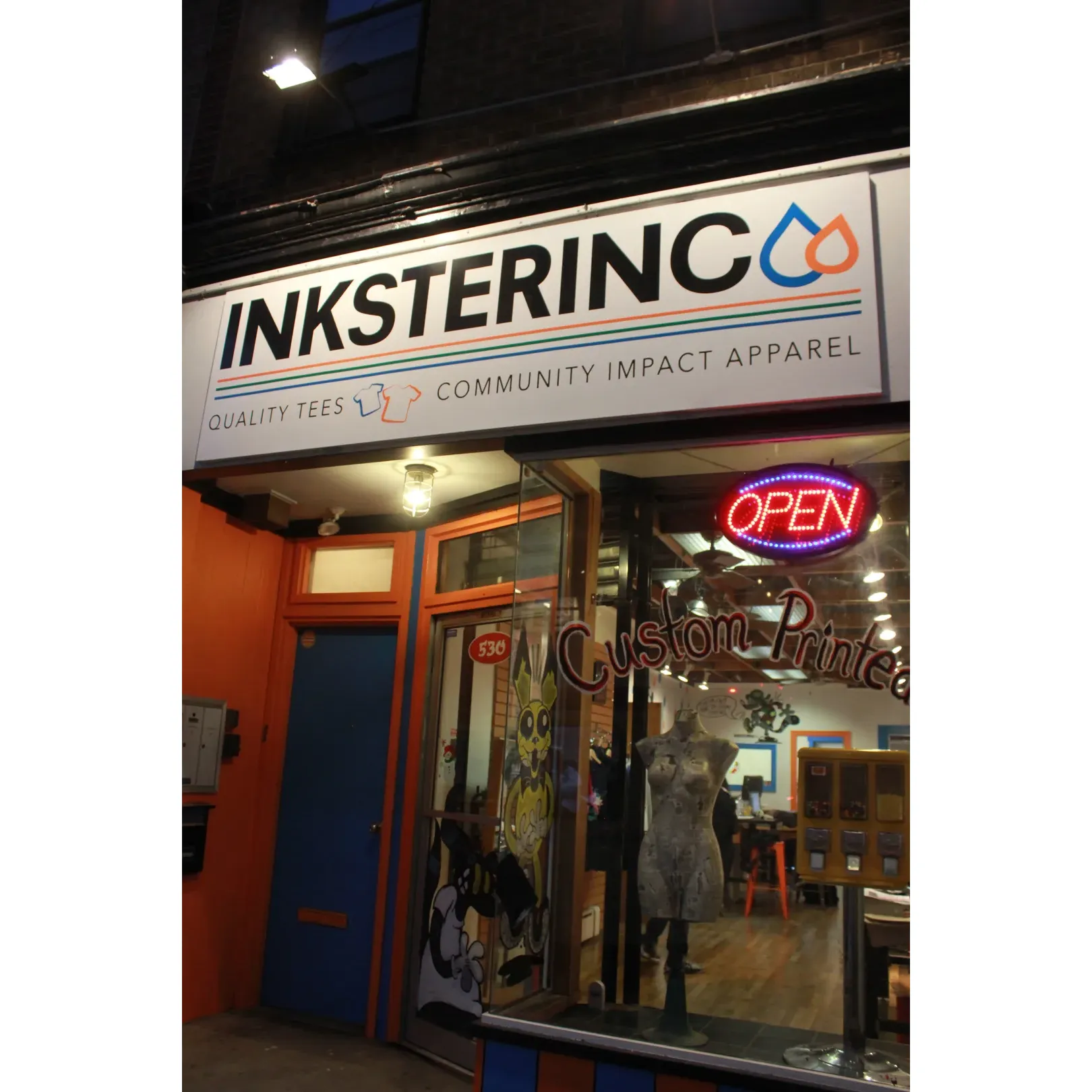 Inksterinc is a cherished destination for custom apparel, offering an exceptional blend of high-quality merchandise and outstanding customer service on the vibrant South Street. The establishment has earned a well-deserved reputation for producing top-quality T-shirts that sport not only impeccable design and texture but also boast a friendly price point, catering to a variety of custom merchandising needs.

The heart of Inksterinc's success lies in its attentive and knowledgeable staff, who have a genuine interest in showcasing their customers' designs in the most flattering light possible. They provide valuable feedback, ensuring that each creation is refined to perfection. This customer-centric approach has fostered a warm and inviting atmosphere where patrons feel valued and leave with the impression of lasting friendship.

The efficiency of Inksterinc is illustrated by the swift and reliable turnaround times that meet event deadlines, such as readying shirts just in time for sporting events. Their superior printing techniques result in flawless final products that consistently exceed expectations, cementing their reputation as a top-tier print shop.

Furthermore, the excitement surrounding their seasonal sales, like the much-anticipated Black Friday event, has cultivated a fervent and loyal clientele eager to take advantage of these special offerings. Customers not only return for the quality products but also for the enjoyable shopping experience that leaves a lasting impact.

Inksterinc not only prides itself on delivering excellent T-shirts but also provides an overall fulfilling customer journey. The design team, acknowledged as among the best, is adept at bringing the vaguest of concepts to life with speed and precision. This attentive service paired with an amenable ambiance ensures that every visit to Inksterinc is not just a transaction, but a memorable experience highly recommended by all who step through its doors. Description by ChatGPT.