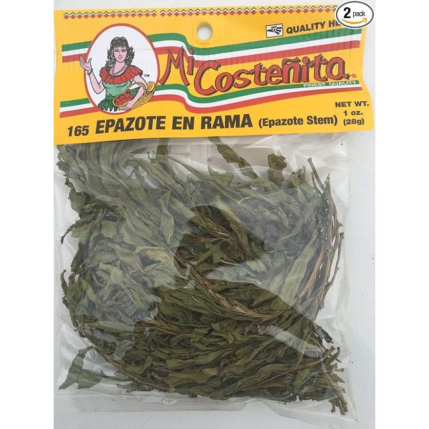 Natural Epazote, also known as Epazote Rama, is a herb commonly used in Mexican and Central American cuisine for its strong, pungent flavor and medicinal properties. It is often used to season beans, soups, and stews, as it is believed to aid in digestion and reduce gas.