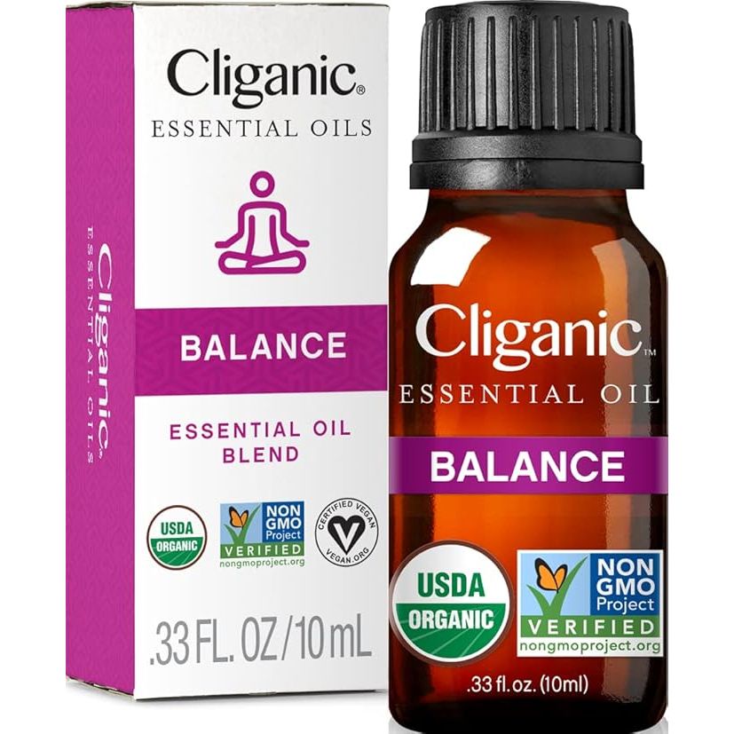 Cliganic Organic Essential Oils Blend Balance is a carefully crafted blend of 100% pure and natural essential oils designed to promote balance and harmony. This blend contains a mix of popular essential oils including lavender, peppermint, eucalyptus, rosemary, and frankincense.