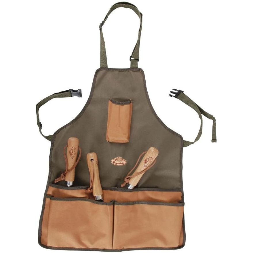 This tool apron is ideal for both amateur gardeners and professional craftsmen who need to keep their tools close at hand while working. The sturdy construction of the Esschert Design Canvas Tool Apron ensures that it can withstand the rigors of outdoor use and repeated wear. With its practical design and high-quality materials, this apron is a versatile and essential accessory for any gardening or DIY enthusiast.