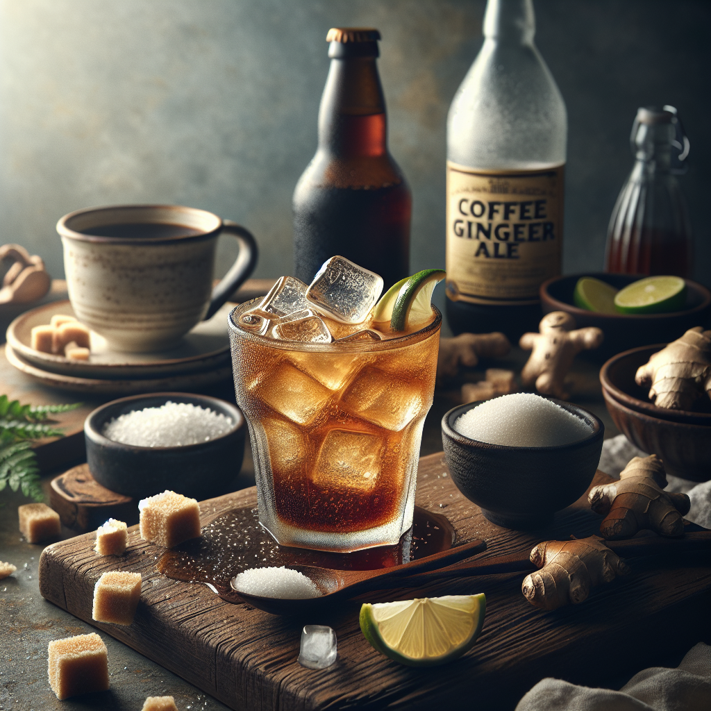 Coffee Ginger Ale is a unique and refreshing beverage that combines the robust flavors of coffee with the zesty and spicy notes of ginger ale. This inventive concoction is a carbonated drink made by mixing chilled, brewed coffee with ginger ale, and often sweetened according to taste.