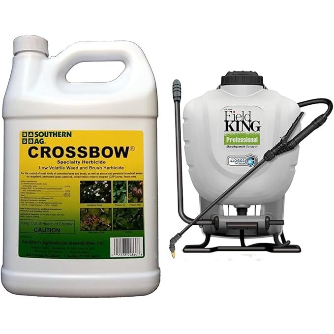 The Southern Ag Crossbow Specialty Herbicide is a low volatile weed and brush herbicide that comes in a 128oz gallon container. This herbicide is designed to effectively control a wide range of brush and broadleaf weeds, making it ideal for use in agricultural, industrial, and commercial settings.