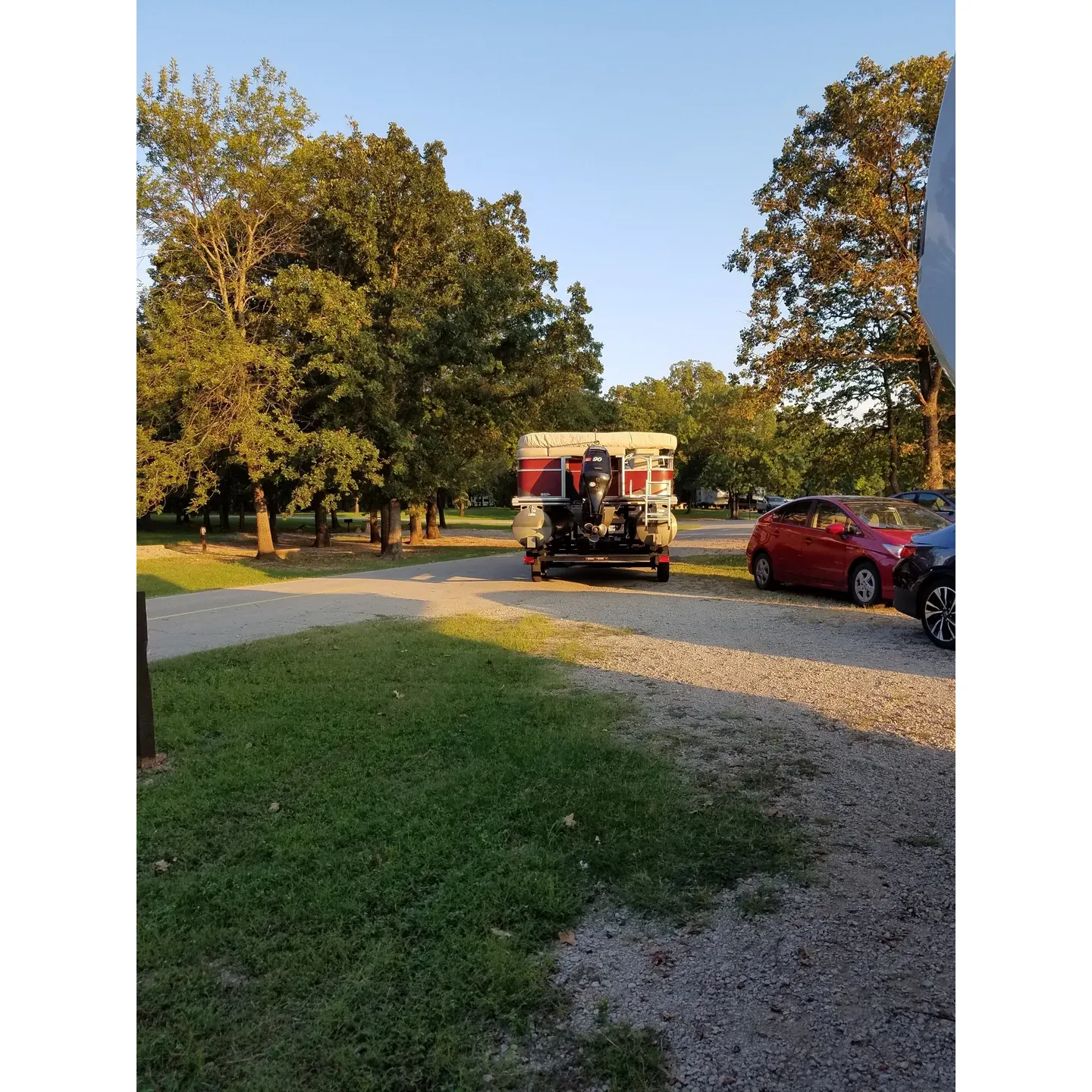 Washington Cove Park Campground provides a serene and picturesque setting for campers seeking an escape into nature. With a selection of well-appointed camping sites, campers are treated to convenient amenities, including close-proximity water connections and electrical hookups. Each site features a spacious pad, complete with a picnic table, grill, and food preparation area, meeting the needs of both novice and seasoned campers.

Boasting an ideal location adjacent to a scenic dock, the campground offers ample opportunities for water enthusiasts to indulge in hours of swimming or simply revel in the tranquil sights of boats gliding by. For those who appreciate easy access to natural beauty, many sites offer impressive near-panoramic views of the water, enhancing the camping experience with breathtaking vistas.

The campground is well-maintained, with sanitary facilities including clean bathrooms and hot showers. Added recreational amenities like a playground, sand volleyball court, and extensive trails for hiking cater to all ages and interests, ensuring a fun-filled stay for the whole family. Campfires under the stars provide a classic camping experience, allowing guests to create lasting memories.

Washington Cove Park Campground’s tranquil atmosphere is most palpable during the weekdays, providing an idyllic environment for those looking to enjoy a quieter retreat. Additionally, guests can take advantage of the cost-saving benefits offered through the America the Beautiful Golden Pass discount cards.

With its abundant shoreline, safe swimming areas for children, and generously sized camping spots, the campground stands as a prime destination for a truly enjoyable outdoor adventure. Returning visitors and newcomers alike are drawn to the park's charm and the myriad of experiences it provides, ensuring a delightful stay for all who visit. Description by ChatGPT.