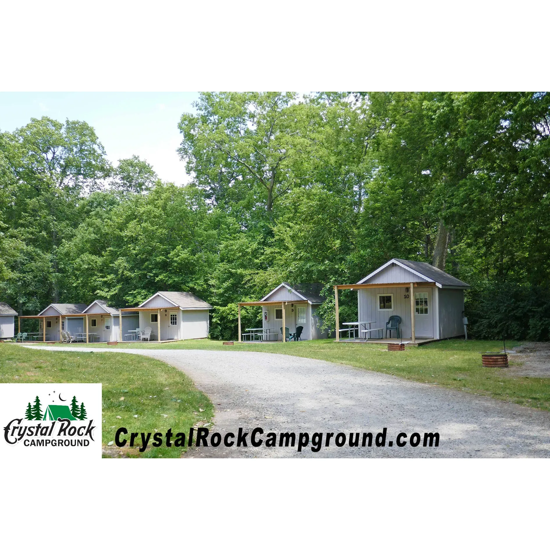 Crystal Rock Campground emerges as a charming outdoor oasis providing guests with an ideal blend of modern amenities, warm hospitality, and engaging activities, all situated in a tranquil farm setting. The campground boasts a welcoming office complemented by an array of top-notch facilities that cater to the comfort and convenience of every visitor. With an emphasis on cleanliness, the well-maintained bathhouse and the meticulous attention given to the grounds reflect the pride of ownership and dedication to excellence.

Guests are greeted by an exceptionally friendly and helpful staff, ready to assist with a smile, enhancing the overall experience of your stay. A short 15-minute drive connects campers to nearby attractions, yet the campground remains a peaceful retreat from the hustle and bustle, allowing for quiet relaxation under the canopy of large, mature trees.

Families will find Crystal Rock Camp alongside farm country, offering a serene backdrop for a variety of engaging activities that keep the kids delighted. Despite the cozy arrangement of tent spaces fostering a community atmosphere, those visiting during quieter weekdays can enjoy a more secluded getaway. Continuous improvements and renovations signal a persistent commitment to making the guest experience even more enjoyable.

For those seeking a convenient stay close to major attractions like Cedar Point, Crystal Rock Campground serves as the perfect hub, marrying the excitement of day trips with the soothing ambiance of a pastoral escape. A visit here promises a retreat where memories are made and the serenity of nature is your constant companion. Description by ChatGPT.