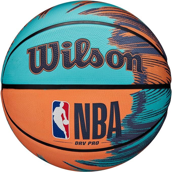 Take your outdoor basketball game to the next level with the Wilson NBA DRV Pro Streak Outdoor Basketball in size 5 (27.5 inches).