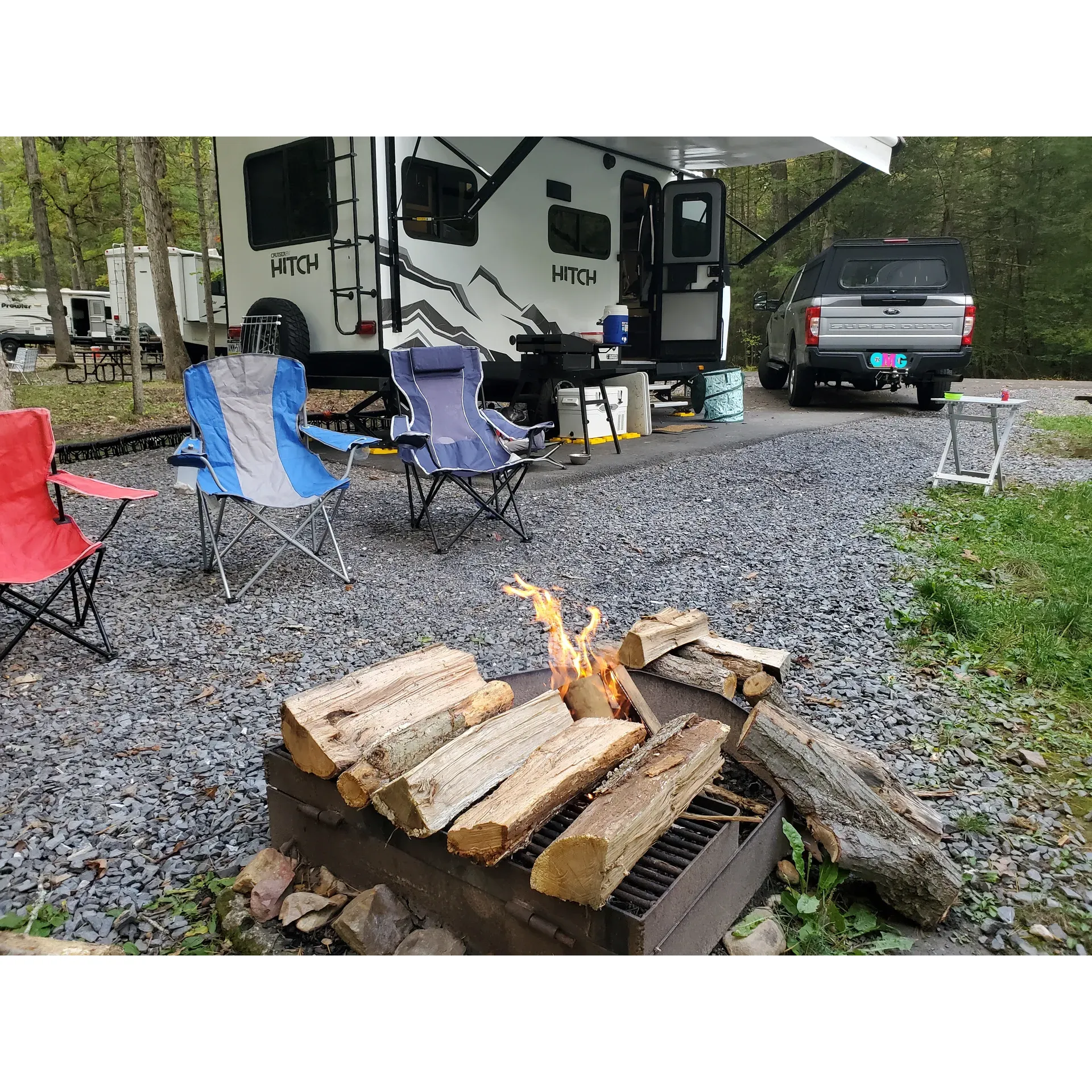 Hosack Run Campground emerges as an idyllic retreat that appeals to outdoor enthusiasts looking to immerse themselves in the tranquility of nature while enjoying the comforts of modern amenities. This beautiful park serves as a haven for those cruising in with trailers and RVs, offering a serene space with mixed sites that include gravel, dirt, and some paved pads, many being level to accommodate a range of camping setups. With the majority of sites furnished with full hookups (FHU), guests can enjoy the conveniences of home amidst the splendor of the great outdoors.

Sanitation receives top priority here as evidenced by the impeccable upkeep of the bathhouse, a detail that guests frequently appreciate and note. The sense of care and attention extends to the campground’s pet-friendly attitude, welcoming visitors and their furry friends within the designated loops of the broader Caledonia State Park ambiance.

Furthermore, the campground is a dream come true for nature lovers and those who delight in active leisure pursuits. Miles of hiking opportunities unfold just steps from your campsite, promising adventure and the chance to connect with nature on foot. For those who prefer to mingle and share experiences, the community of campers often includes well-behaved dogs, adding to the friendly atmosphere.

The campground team is on hand to assist with any needs, striking the perfect balance between helpful presence and respectful privacy. The warm and hospitable staff, eager to ensure optimal site allocation, reflects the overall commitment to guest satisfaction.

Despite the secluded feel, the campground displays a thoughtful provision of convenables such as firewood and ice, further enhancing the outdoor experience. While connectivity may be limited in this natural setting, it provides a perfect excuse to disconnect and relish the serenity of the surrounding landscapes.

Although the arrangements might be cozy, the campground's charm and the abundance of natural beauty certainly leave a lasting impression on visitors, with many expressing a desire to return. Hosack Run Campground stands out as a jewel within the larger Caledonia State Park, sought after by tent campers, trailer adventurers, and anyone in need of a peaceful getaway immersed in the splendor of the great outdoors. Description by ChatGPT.