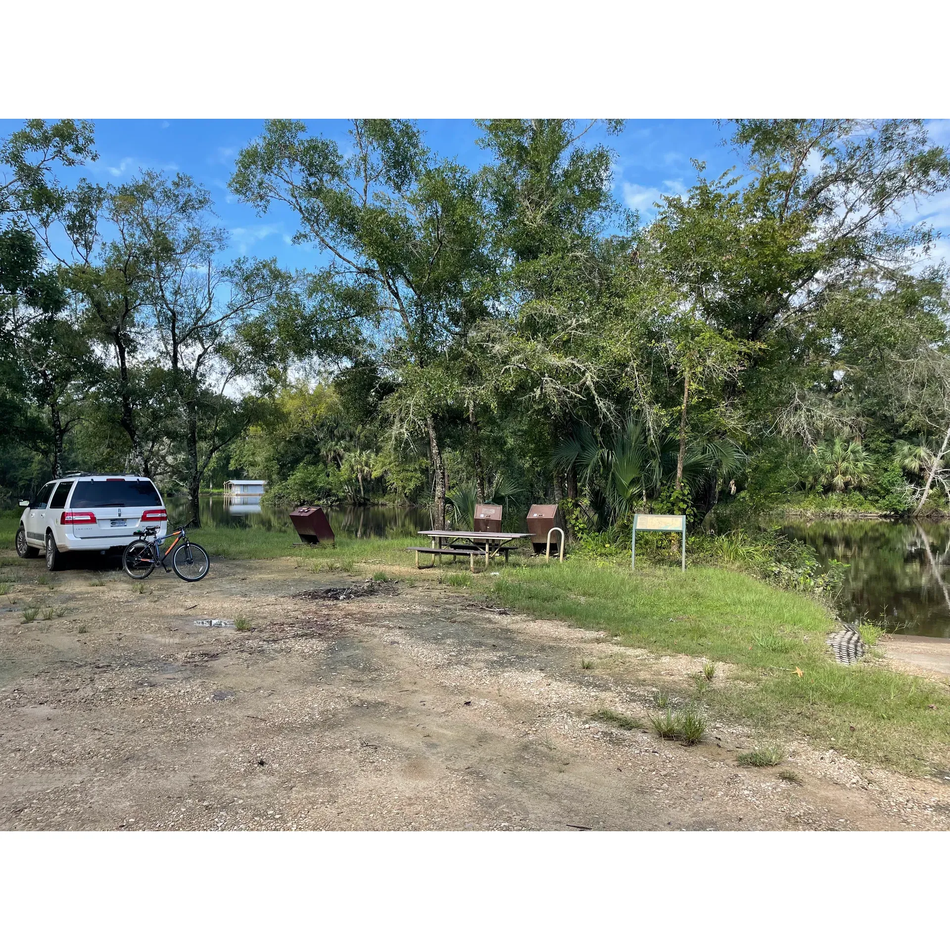 Gardner Landing Campground offers a secluded oasis for outdoor enthusiasts looking to immerse themselves in the tranquility of nature. With its idyllic location by the river, the campground is a prime spot for an array of water activities. Kayaking enthusiasts will revel in the opportunity to paddle for hours, surrounded by the breathtaking beauty of the natural landscape and the thrilling presence of local wildlife such as gators.

Boaters will find the facilities at Gardner Landing Campground particularly accommodating, with a well-maintained dock and a convenient boat ramp that makes access to the river easy for all. It's an ideal retreat for those seeking a peaceful encounter with the outdoors or an adventurous exploration of the waterways.

For families and groups looking to enjoy a refreshing swim, the campground provides a welcoming environment to cool off and create lasting memories. This gem offers a scenic space where visitors can unwind and indulge in the pure joy of spending quality time with loved sites.
  
The limited number of camping spots ensures an intimate experience, making it a sought-after destination for those in search of a more personal connection with nature. Gardner Landing Campground is a favored getaway for many who appreciate its serene atmosphere and picturesque surroundings, making it a place that guests are always delighted to visit. Description by ChatGPT.