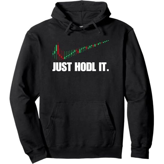 The Just HODL Bitcoin I Cool BTC Bitcoin Pullover Hoodie is a trendy and minimalist hoodie featuring a bold print of the phrase "Just HODL Bitcoin" with a cool graphic of the Bitcoin symbol.