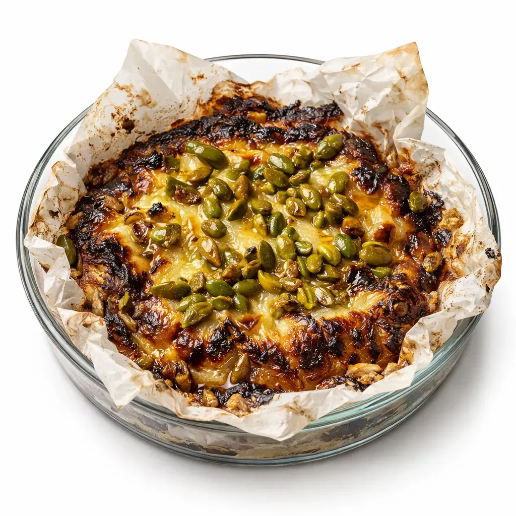 Savor the rich flavors of French cheese blended smoothly with sweet honey and crunchy pistachios in this delightful appetizer. Perfect for gatherings or a charming pre-dinner snack, these bites are simple to prepare yet stunning in taste and presentation.