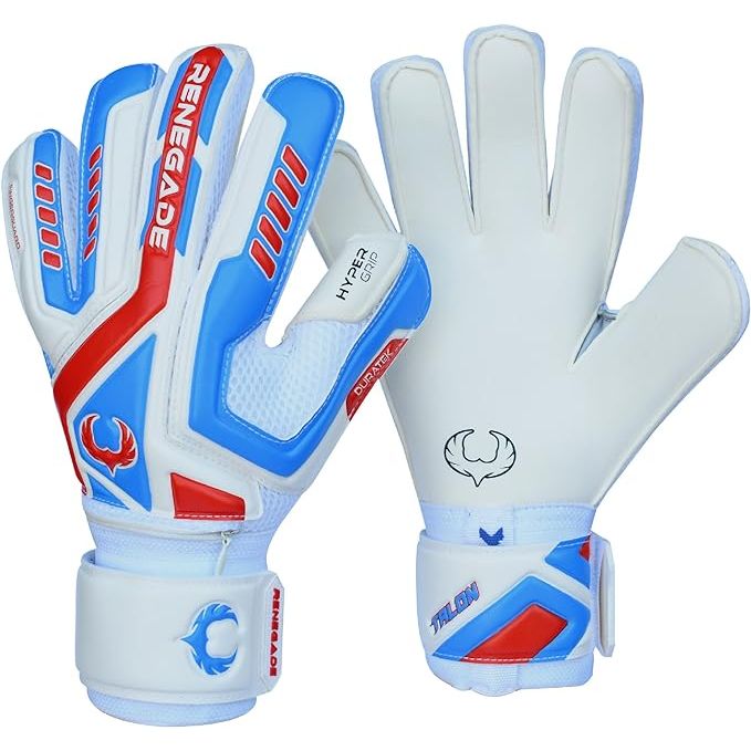 Renegade GK Talon goalie gloves are designed with Microbe-Guard technology to prevent odor-causing bacteria and keep your hands fresh during intense matches. Available in sizes 5-11 and five different styles, these gloves feature Pro-Tek fingersaves for added protection and support. The 3.