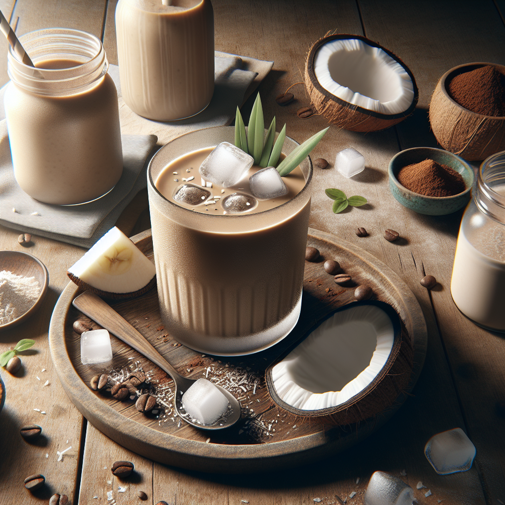 The Coconut Coffee Smoothie is a creamy and energizing beverage that combines the rich taste of coffee with the tropical flavor of coconut. It is a perfect drink to start your morning or as a mid-day pick-me-up that offers both nutrition and an energy boost.