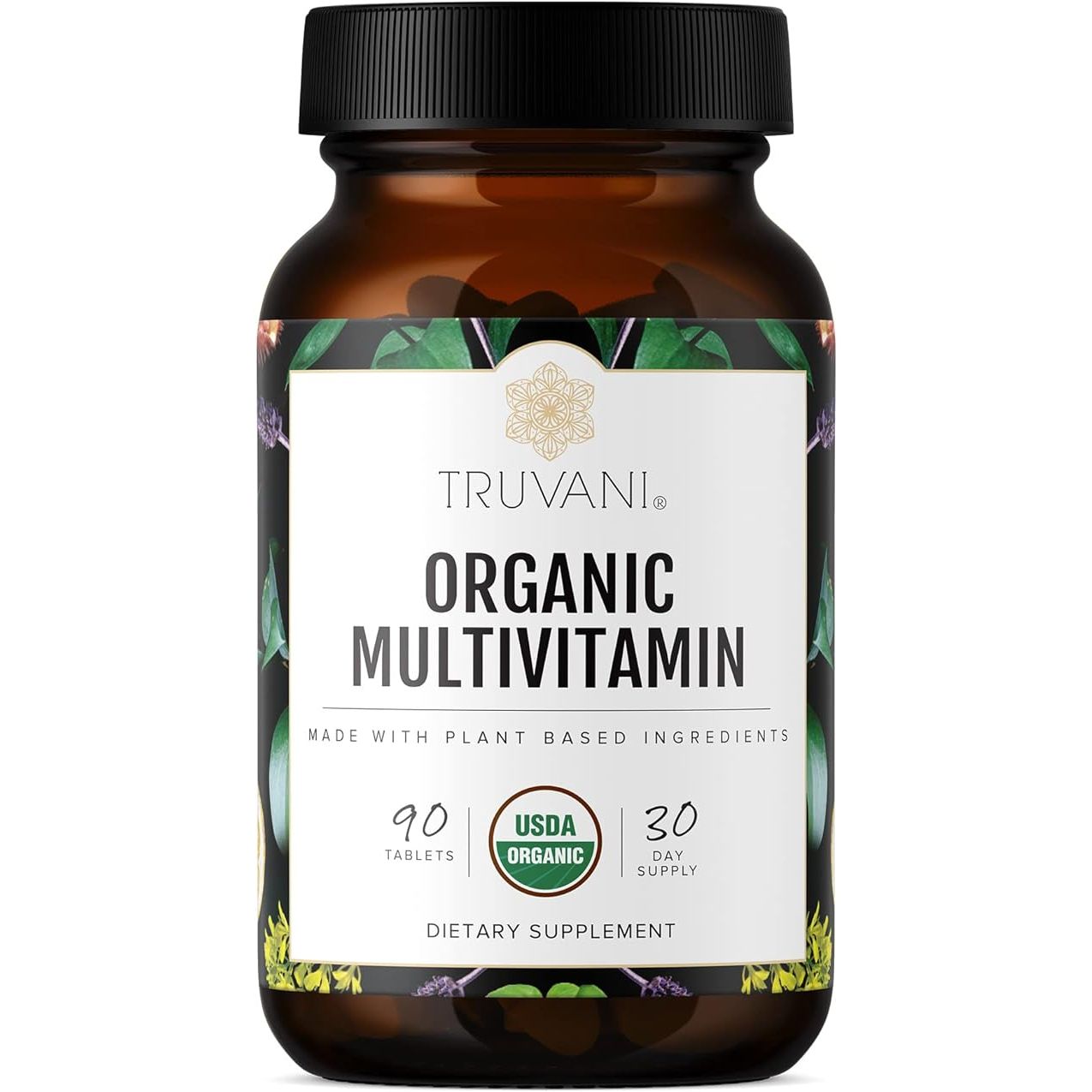 Truvani Daily Organic Multivitamin Supplement is a vegan and non-GMO tablet that provides essential nutrients to support overall health and well-being. Each tablet contains iron and biotin, important nutrients that can help support energy levels, promote healthy hair, skin, and nails, and maintain overall health.