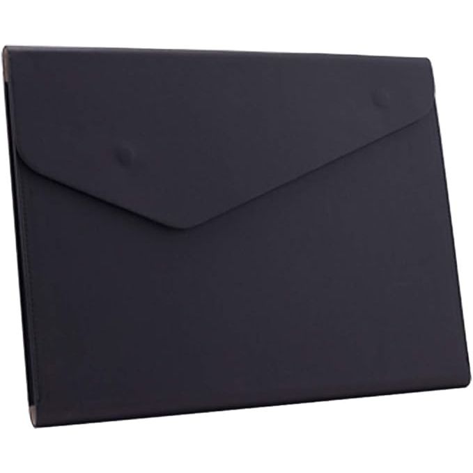 The Enyuwlcm PU Leather A4 File Folder is a sleek and professional document holder that is designed to keep your important papers organized and protected. Made of high-quality PU leather, this folder is both durable and stylish, perfect for business meetings or interviews.