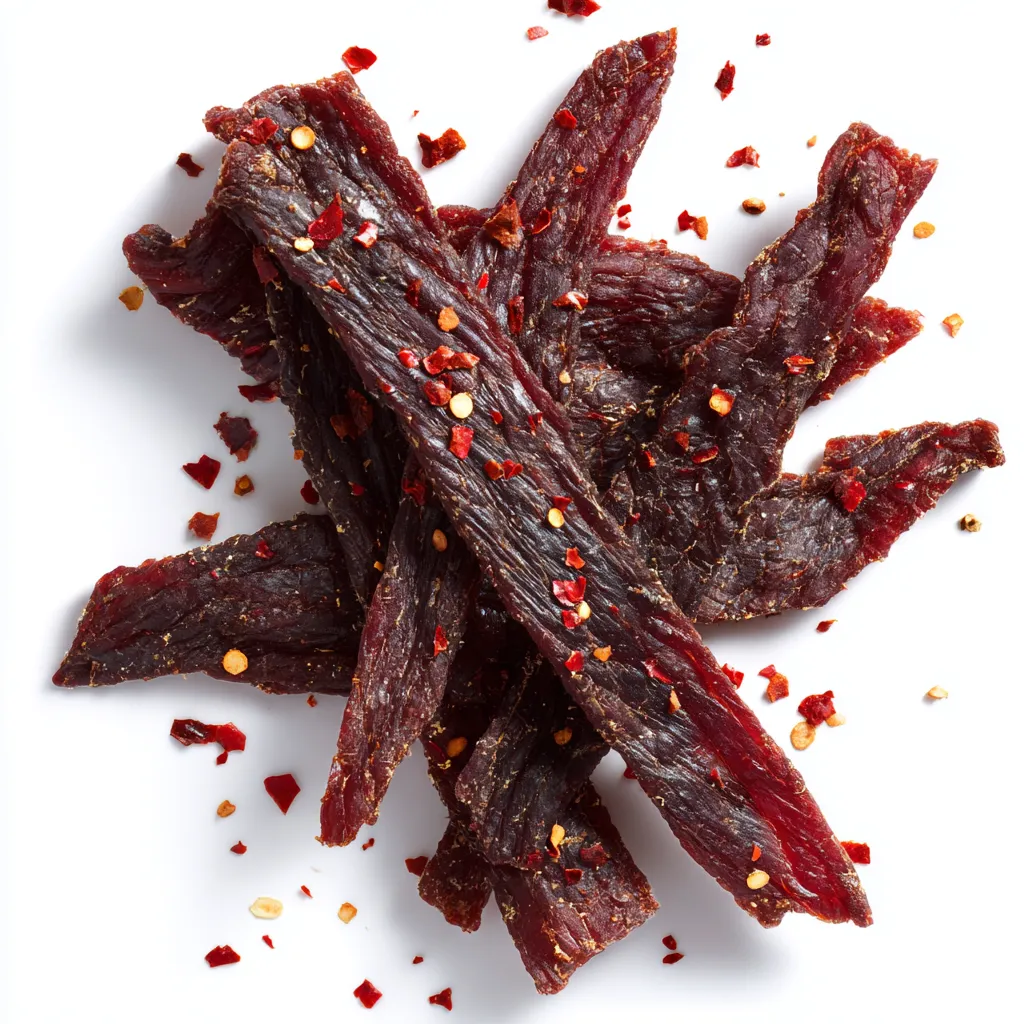 Dive into a savory and adventurous taste experience with this homemade Sweet and Spicy Beef Jerky. Infused with vibrant Asian-inspired flavors, this protein-rich snack is perfect for road trips and outdoor adventures.