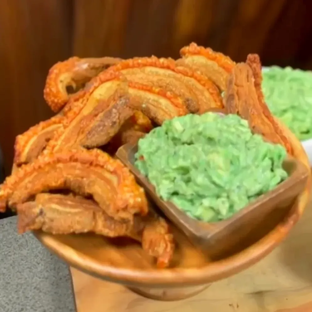 Pork Belly Chicharron with Guacamole image