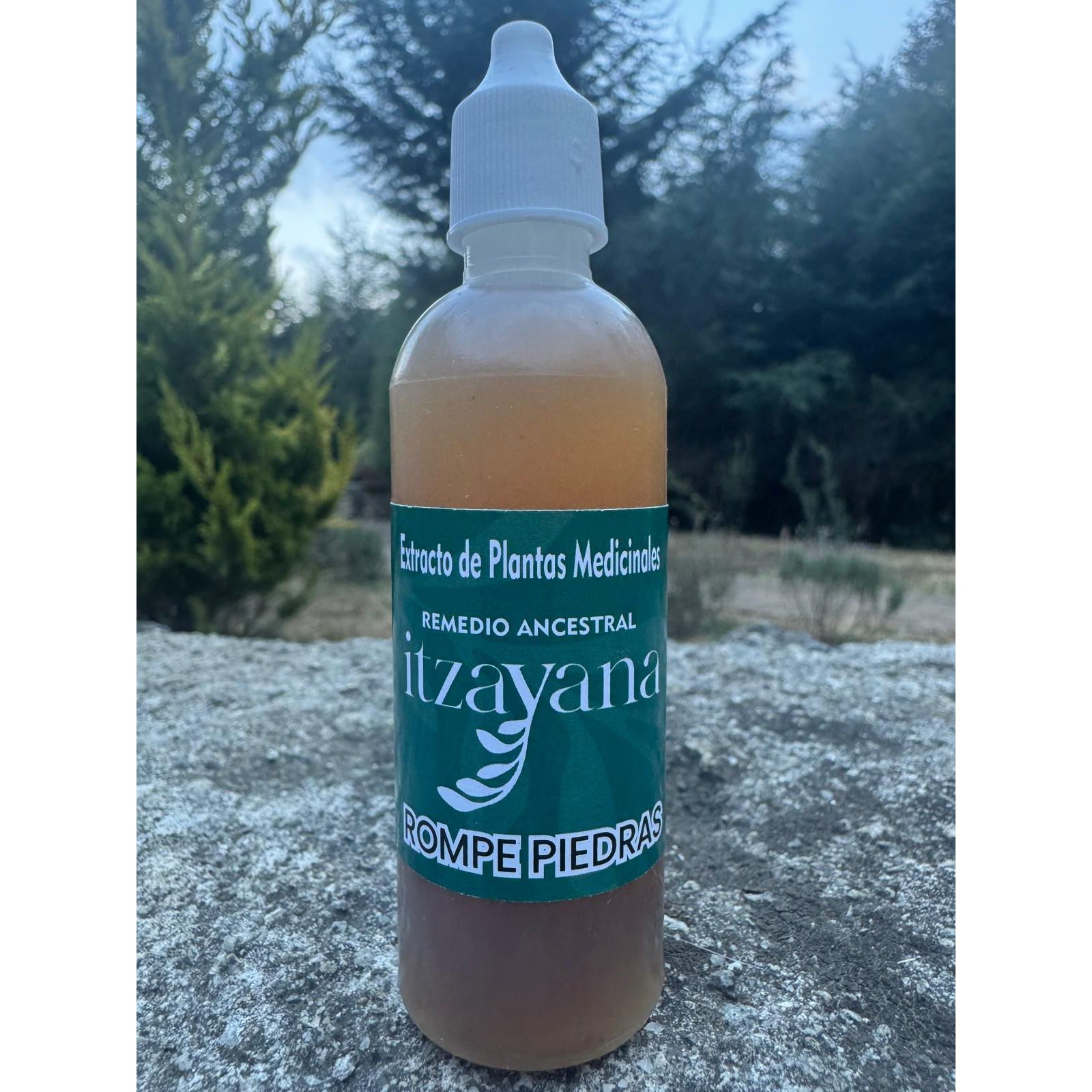 Discover ITZAYANA - Stone Breaker Tincture, a handmade and 100% natural formula that combines the best of traditional Mexican herbalism to support your kidney and urinary tract health with elegance and effectiveness.