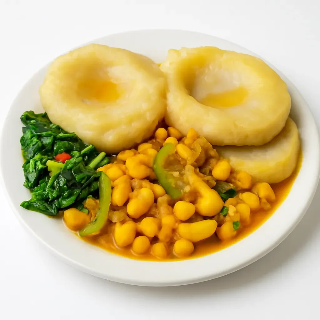 Experience a taste of the Caribbean with this authentic Jamaican dish, Cassava Dumpling with Saltfish and Beans. A flavorful and satisfying meal that's both budget-friendly and rich in taste, perfect for any occasion.