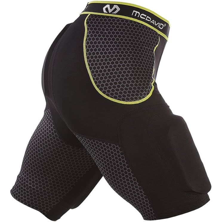 The McDavid Football Padded Girdle Compression Shorts are designed for football players looking for extra protection during games and practices. The shorts feature hard-shell thigh protection, which helps to minimize impact and reduce the risk of injury to the thighs during play.