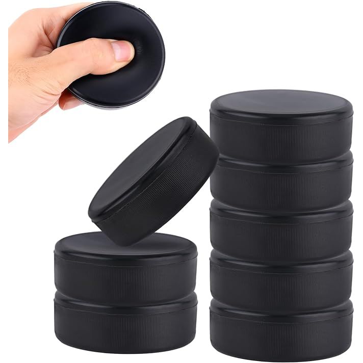 These 8pcs ice hockey pucks are designed for practice and classic training indoors. They are made of lightweight soft foam, making them safe and easy to handle for players of all ages and skill levels. Each puck has a diameter of 3 inches and a thickness of 1 inch, providing a realistic feel and weight similar to a traditional hockey puck.