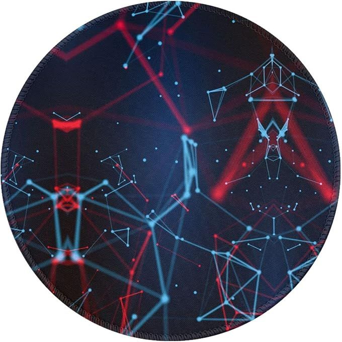 The Mouse Pad,Digital World Blockchain Non-Slip Rubber Base Mouse Mat is a high-quality mouse pad designed for use with computers, laptops, and other devices. Its round shape and 8 x 8 inch size provide ample space for smooth and precise mouse movements.