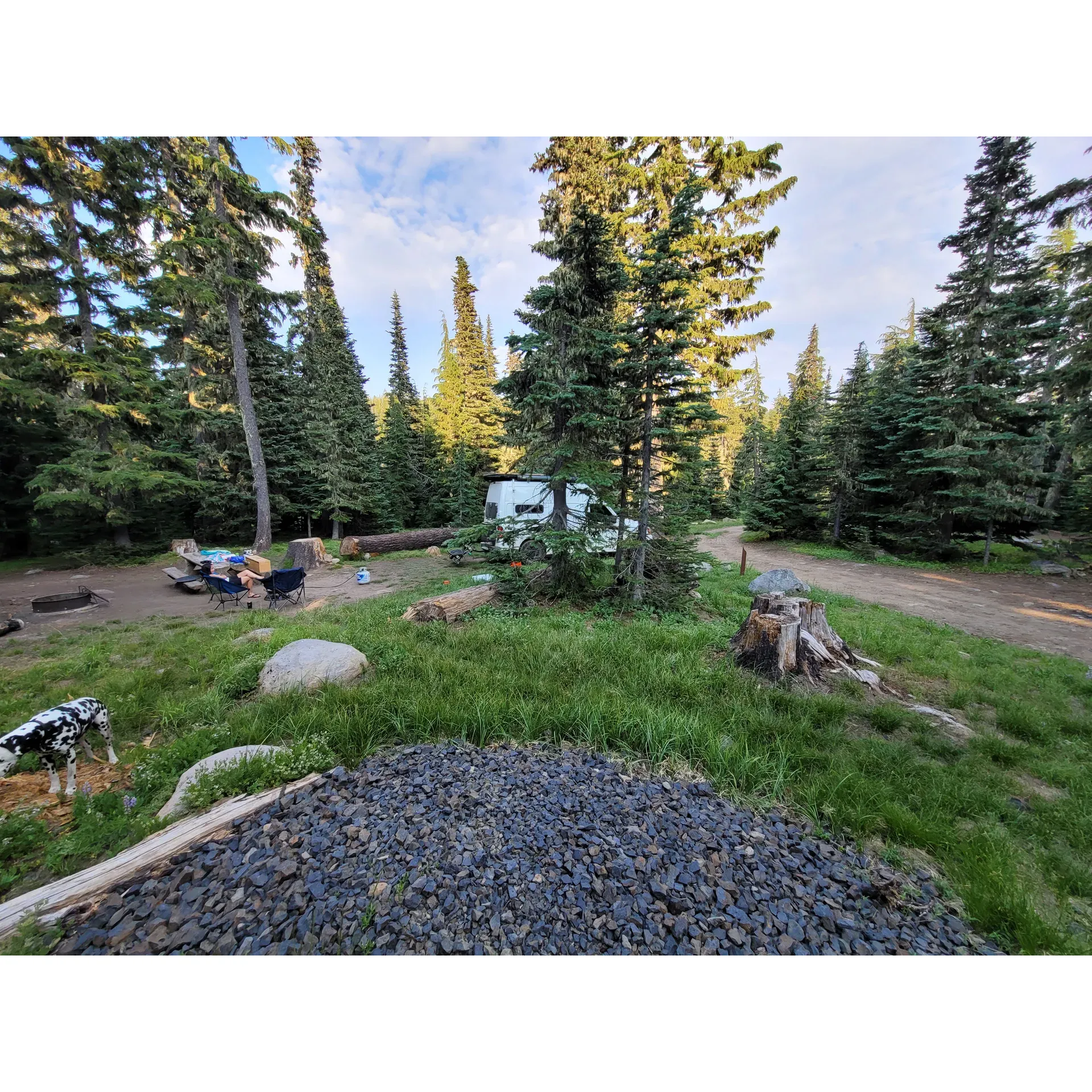 Bonney Meadow Campground offers a serene escape in the midst of nature's splendor. This secluded retreat often promises quiet solitude, as the campground promises peace due to its typically uncrowded condition. The area is a haven for explorers seeking to immerse themselves in the wilderness: Bonney lake home provides quaint, cozy accommodations, and the surrounding terrain boasts an array of scenic hikes, inviting adventurers and nature lovers alike to discover the beauty of the nearby trails.

Despite the challenging approach along an adventurous road, the journey rewards the persistent with a charming campground featuring 6 to 8 sites equipped with the necessary amenities, including a well-maintained outhouse. Ideal for the intrepid traveler with an SUV or truck, the rough path to this hideaway only adds to the sense of adventure and exclusivity that Bonney Meadow Campground offers.

Notable nearby attractions include the stunning Boulder Lake. Guests at Bonney Meadow Campground can descend approximately 800 feet through delightful meadows, enchanting woodlands, and fascinating rock fields to reach the lake. This invigorating hike provides both a good cardio workout and exceptional views that make the effort well worth it.

For those seeking a winter wonderland experience, Bonney Meadow Campground also delivers. When there's fresh powder, the campground becomes an enchanting snowy haven, adding a touch of magic and boundless opportunities for winter fun. This destination is an invitation to indulge in the wonders of the great outdoors. Description by ChatGPT.