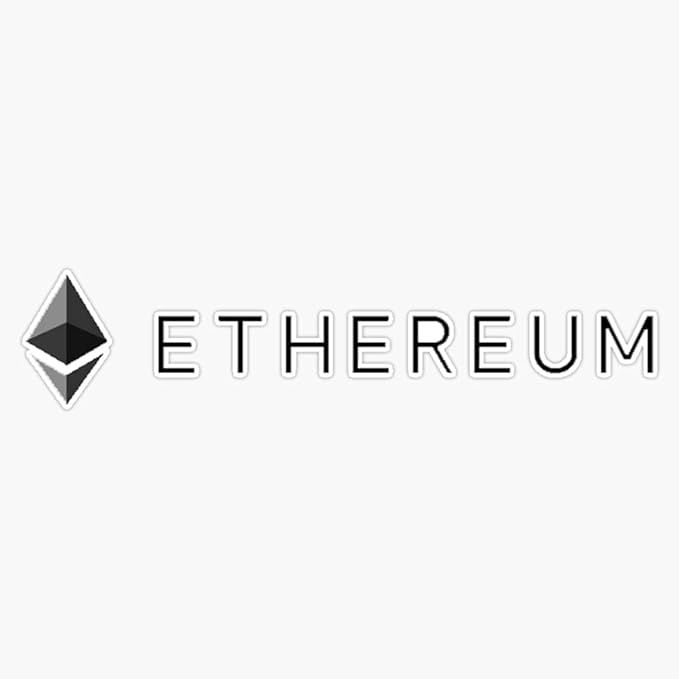 The **Ethereum Cryptocurrency Vinyl Sticker** is a waterproof decal featuring the Ethereum cryptocurrency logo. Measuring 5 inches, this sticker can be applied to cars, laptops, walls, and windows. The vinyl sticker is durable and water-resistant, ensuring a long lifespan even in adverse conditions.