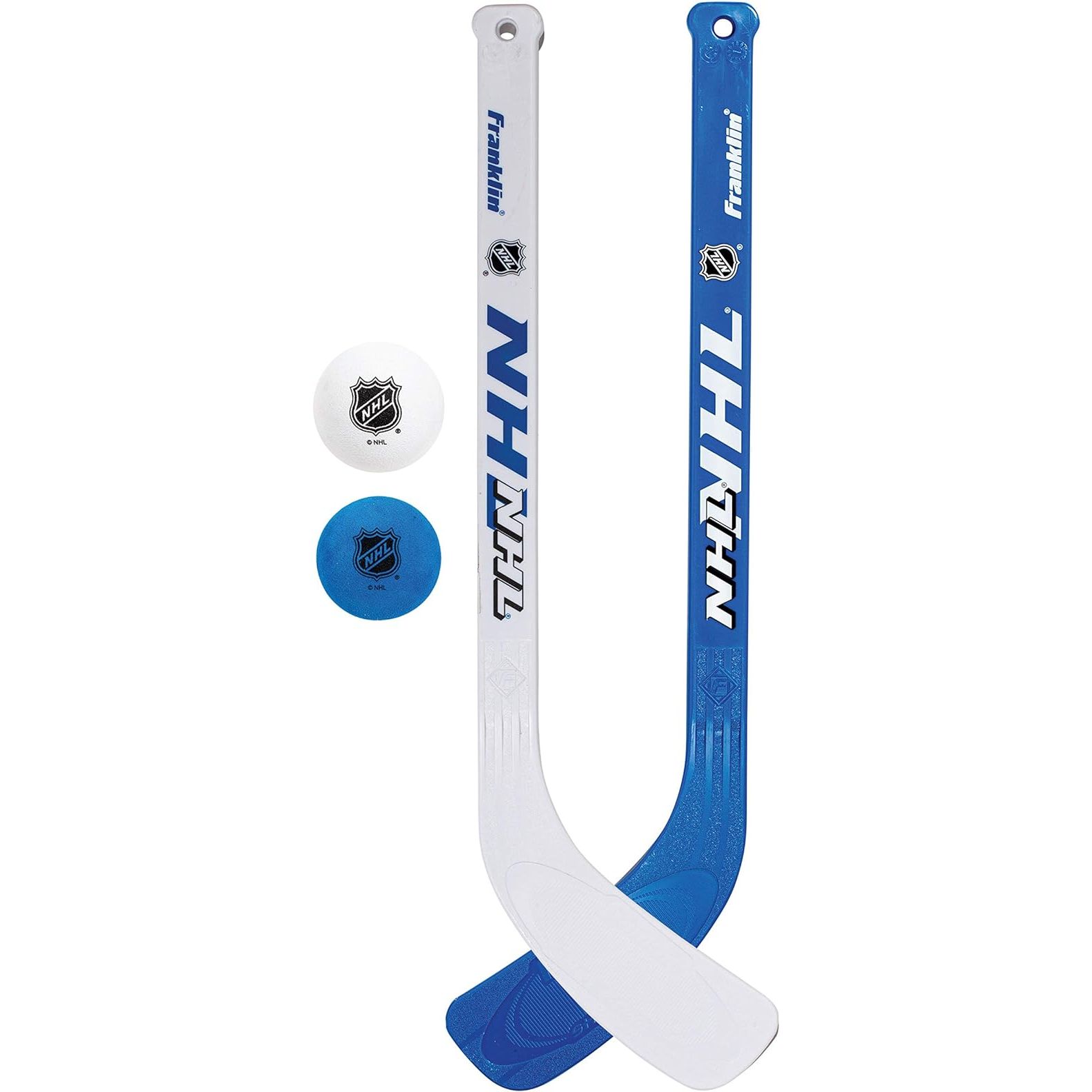The Franklin Sports Mini Hockey Stick and Ball Set is a fun and exciting way for kids to play knee hockey anytime, anywhere. This set includes 2 mini sticks and 2 foam balls, allowing kids to easily set up a game and start playing right away.