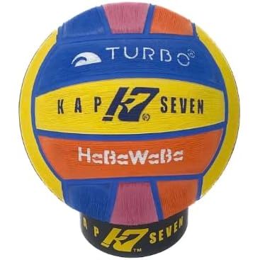 The KAP7 Size 5 HABAWABA Ball is a water polo ball designed specifically for younger players and beginners. It is slightly smaller and lighter than a standard size 5 ball, making it easier for children to handle and control in the water.