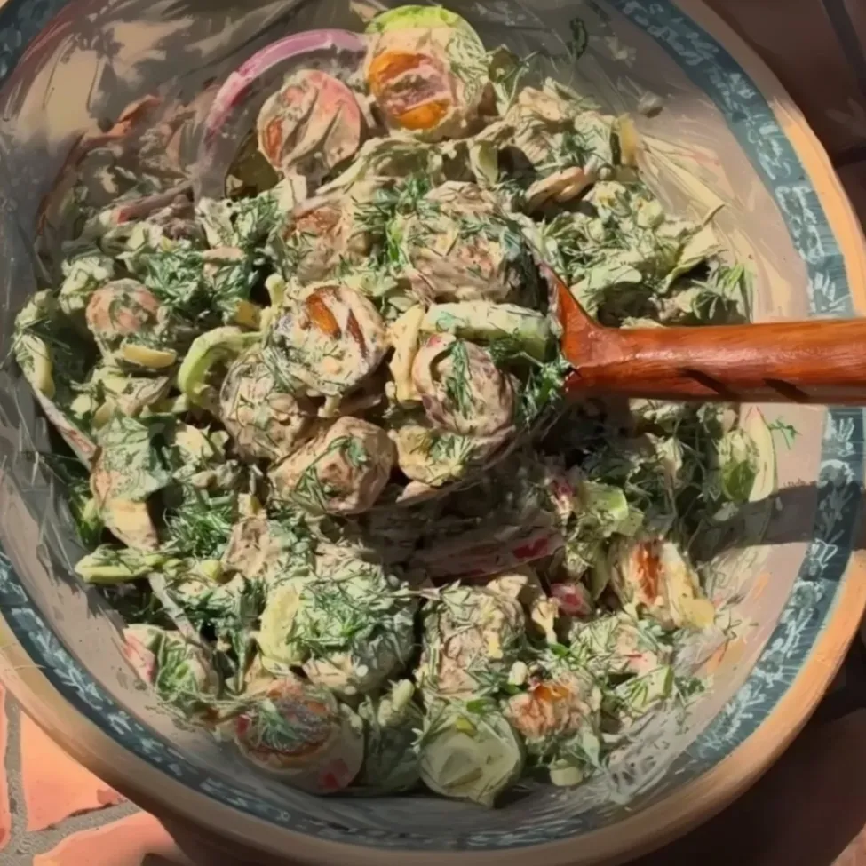 Zesty Roasted Herb Potato Salad is a delightful dish that transforms ordinary potatoes into a flavorful and vibrant salad perfect for any occasion. This recipe features baby potatoes roasted to crispy perfection and tossed in a tangy garlic dill sauce with fresh herbs and crunchy vegetables.